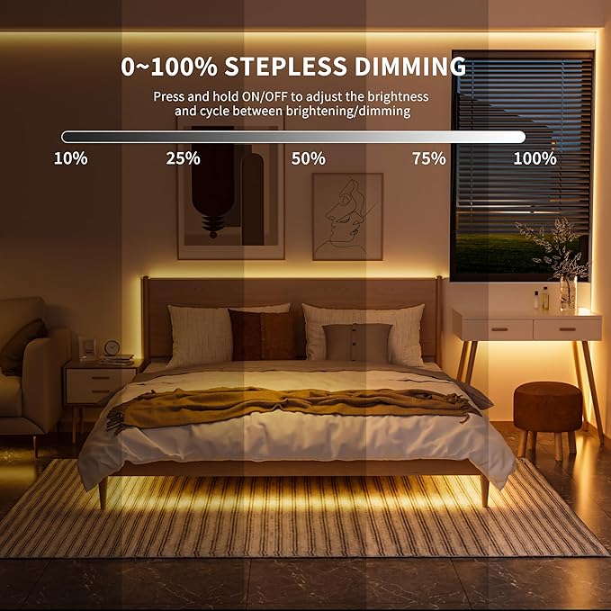 PAUTIX COB LED Strip with Motion Sensor,5V USB LED Tape Light 2700K Warm White,9.84ft Super Bright,Dimmable Motion Activated LED Strip Light for Bedroom,Cabinets,Kitchen,Stair,Closet Lighting Projects