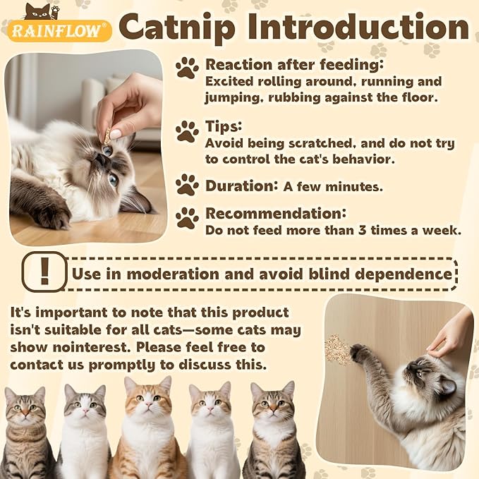 80PCS Catnip - Cat Nip for Cats Natural Dried Catnip Treats Premium Cat Nip Perfect for Toys, Training Rewards, Stress Relief, Freshly Harvested Bag Bulk Pack,2.8OZ-Mewly Pet