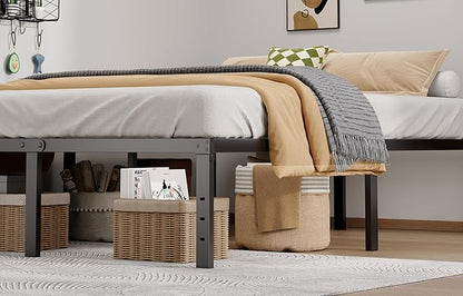 Metal Bed Frame Queen Size - 16 Inch Heavy-Duty Queen Platform Bed Frame No Box Spring Needed, Easy Assembly, Noise-Free, Sturdy Mattress Foundation, Underbed Storage Space
