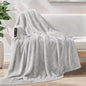 Exclusivo Mezcla Plush Fuzzy Fleece Throw Blanket Extra Large, Super Soft, Fluffy and Warm Blankets for Couch, Bed, Suitable for All Seasons (50x70 Inches, Light Grey)