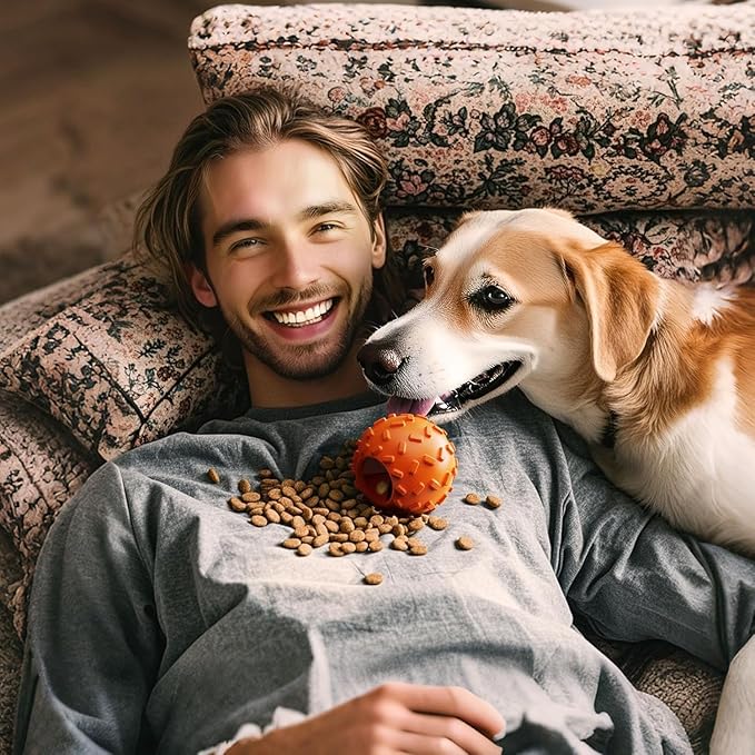 Dog Puzzle Toy 2 Pack – Cognitive Dog Treat Toy,Interactive Dog Toys for Treat Dispensing, Slow Feeder for Mental Stimulation & Anxiety Relief, Puppy Training Toy, Natural Rubber-Mewly Pet