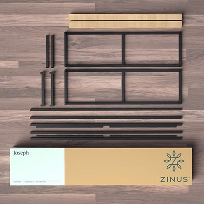 ZINUS Joseph Metal Platforma Bed Frame, Mattress Foundation, Wood Slat Support, No Box Spring Needed, Sturdy Steel Structure, Twin