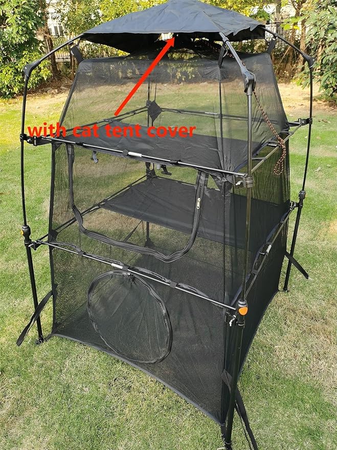 Portable Large Pop Up Pet Cat Tents Enclosures for Outside Patio-Mewly Pet