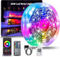 150FT LED Lights for Bedroom, RGB LED Strip Lights Music Sync Color Changing Effects, DIY Cuttable Led Light Strip with Remote and App Control Led Lights for Room Decor Aesthetic and Parties