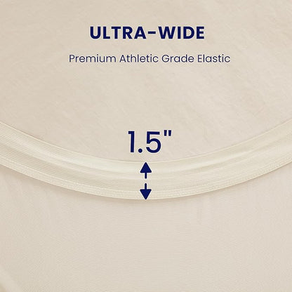 SLEEP ZONE Twin XL Cooling Mattress Topper for College Dorm, Premium Zoned Cool Mattress Pad Cover, Padded Mattress Protector Breathable Washable, Deep Pocket 8-21" (Beige, Twin XL)