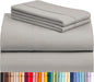 LuxClub 4 PC King Sheet Set, Breathable Luxury Bed Sheets, Deep Pockets Wrinkle Free Cooling Bed Sheets Machine Washable Hotel Bedding Silky Soft - Light Taupe King