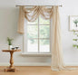 Warm Home Designs Extra Long Taupe Brown Sheer Window Scarf. Valance Scarves are 54 X 216 Inches. Great As Wedding Arch Draping Fabric, Bed Canopy Or for Decorative Project. AM Taupe 216"