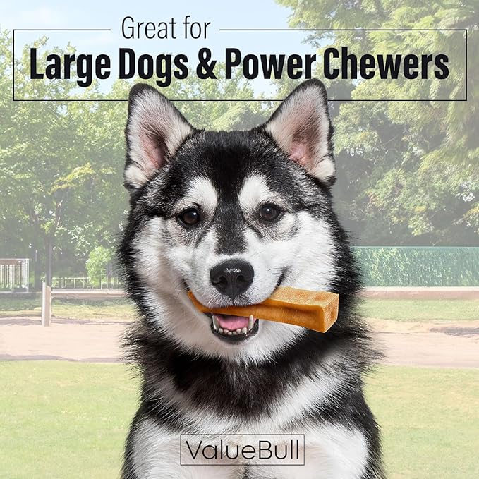 ValueBull Himalayan Yak Cheese Dog Chews, Extra Large, 50 ct Wholesale Pack - Long Lasting for Aggressive Chewers, All Natural, Healthy & Safe, Low Odor Nepal Yak Milk Chews-Mewly Pet