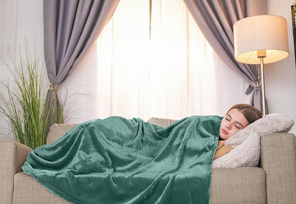 Utopia Bedding Fleece Blanket Twin Size Celadon 300GSM Luxury Anti-Static Fuzzy Soft Microfiber Bed Blanket (60x80 Inch)