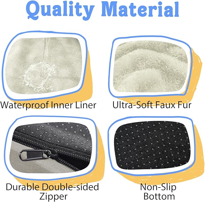 Washable Orthopedic Large Dog Bed - Extra Large Dog Beds with Bolsters Removable Orthopedic Foam Support Dogs Bed for XL Large Size Dogs with Waterproof Cover Non-Slip Bottom Pet Beds-Mewly Pet
