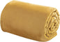 Bedsure GentleSoft Bedding Fleece Blanket for Girls and Boys - Soft Cozy Cute Small Throw Blankets for Travel, 43x55 Inches, Gold