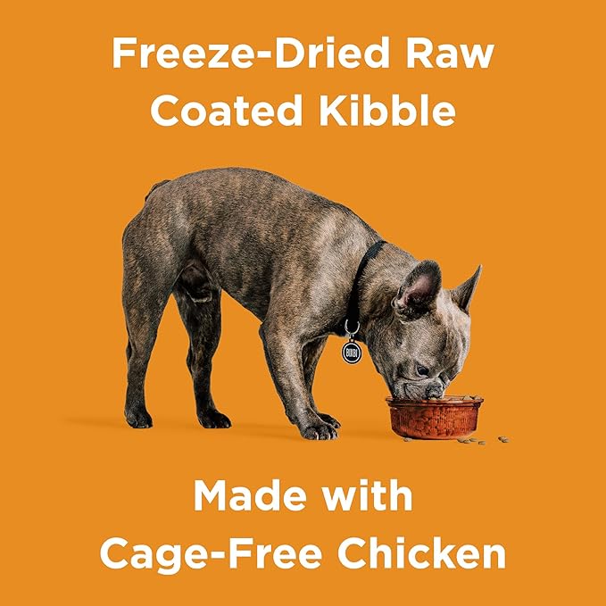 BIXBI Rawbble Dry Dog Food, Chicken, 4 lbs - USA Made with Fresh Meat - No Meat Meal & No Corn, Soy or Wheat - Freeze Dried Raw Coated Dog Food - Minimally Processed for Superior Digestibility-Mewly Pet