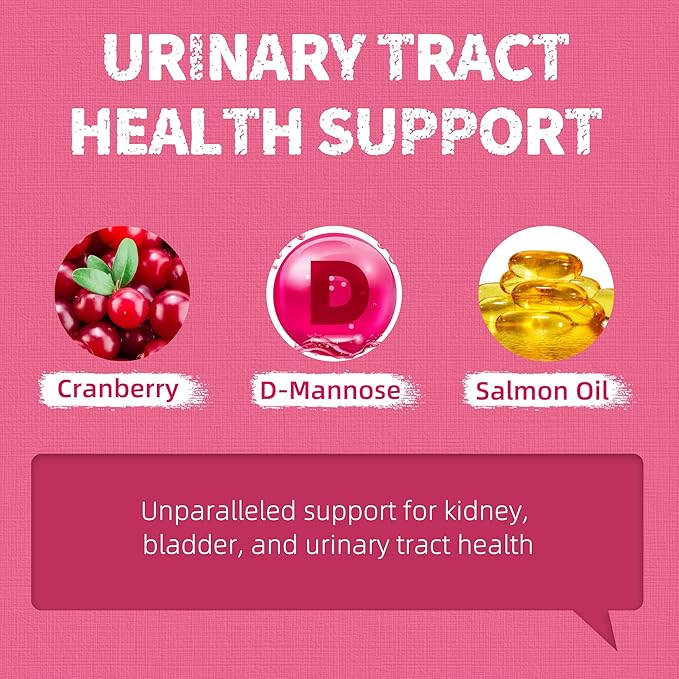 Just Try 13.4 OZ Urinary Tract Cat Treats for Indoor Cats Health Supplement Cranberry & D-Mannose for Kidney Bladder UT Support Salmon Flavor Crunchy Chews Cat Loves-Mewly Pet
