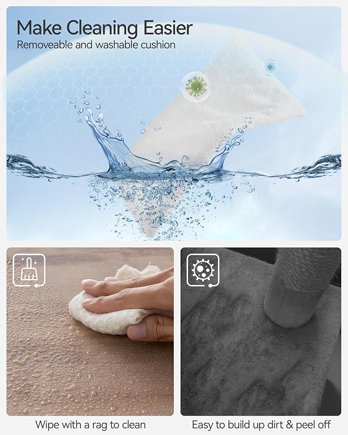 FourFurPets 43.7" Cat Tree, Modern Cat Tree Tower, Cat Tower for Indoor Cats Large Adult, Cat Condo with Scratching Post, Large Perch and Removable Pads, Greige-Mewly Pet