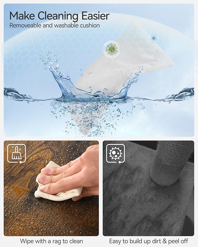 FourFurPets 72.4" Modern Cat Tower for Indoor Cats - Multi-Level Condo With Caves, Tall Tree With Scratching Board, Wooden Tower With Large Perch, Removable Pads, Rustic Brown-Mewly Pet