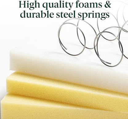 ZINUS 6 Inch Foam and Spring Hybrid Mattress [New Version], Twin, Medium Firmness, Durable Support, Certified Safe Foams & Fabric, Mattress in A Box