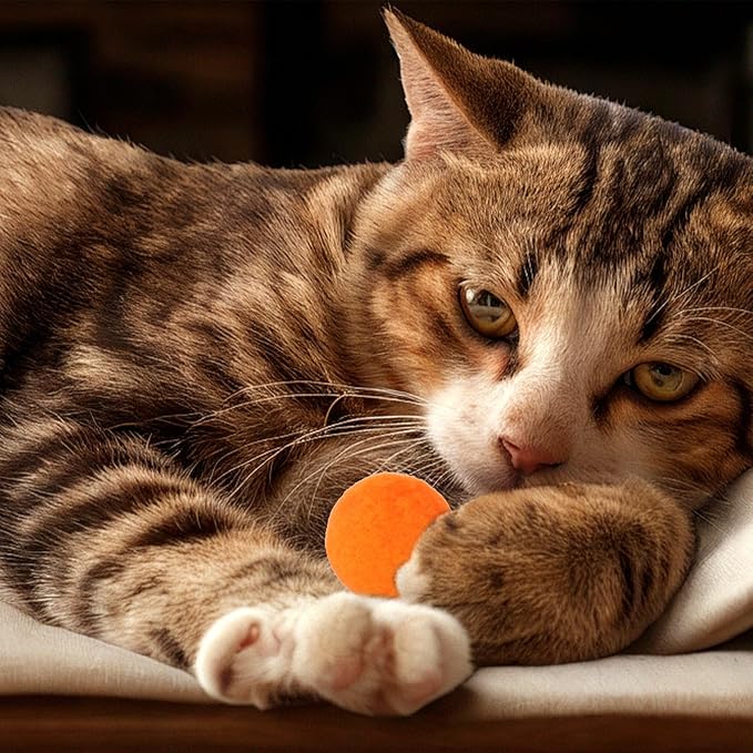 60 Pcs Cat Toy Balls 1-inch Colorful Cat Pom Pom Balls Soft Interactive Cat Balls Cat Play Toy Cat Exercise Toys Cats Interactive Playing Quiet Ball Fuzzy Kitten Ball for Cat Pet-Mewly Pet