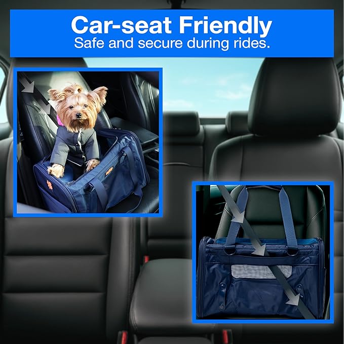 Dog Sling Carrier for Small Dogs – Pet Shoulder Bag with Safety Strap, Breathable Dog Pouch Carrier for Puppies and Cats – Soft Hands-Free Dog Carrier for Travel, Hiking, Shopping-Mewly Pet