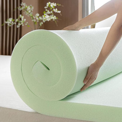ZINUS 3 Inch Green Tea Memory Foam Mattress Topper, Smaller, More Convenient WonderBox Packaging, Pressure-Relieving Layers, CertiPUR-US Certified, Queen