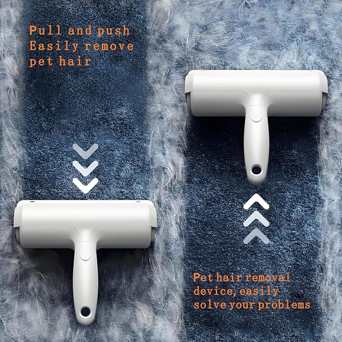 Roller Pet Hair Removal Tool，Reusable Lint Roller - Cat and Dog Hair Remover for Furniture，Dog Brush for Shedding，Portable Multi-Surface Fur Removal Tool (Sofas,Carpets,Clothing,Bed Sheet)-Mewly Pet