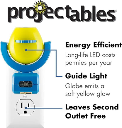 Projectables Paw Patrol LED Night Light Projector, Plug-In, Dusk-to-Dawn Sensor, Rubble, Chase, Skye, Marshall, Alex Porter, For Baby, Kids, Bedroom, Playroom, Nursery, Bathroom, 30605