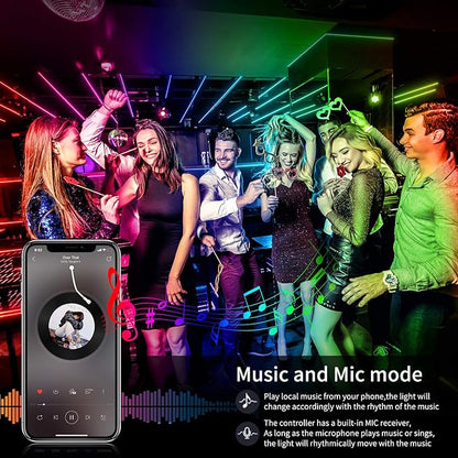 AILBTON 300ft Led Strip Lights(3 Rolls of 100ft led Lights) Ultra Long Led Light Strip with App Voice Control Remote,5050 RGB Music Sync Color Changing Led Lights for Bedroom,Party,Home Decoration