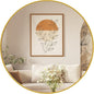 Sweetcrispy 30in Round Bathroom Mirrors for Wall, Bathroom Mirrors for Over Sink, Wall Decor for Bathroom, Entryway, Bedroom, Vanity, Classical Gold