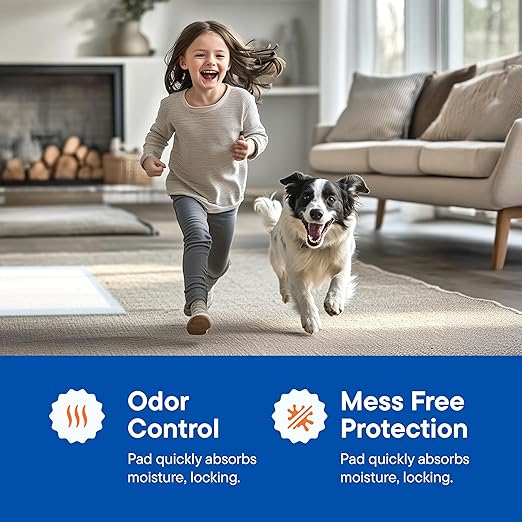 Puppy Pads Pet Pee Pads 34" x 36" [100-Count] Pet Training Disposable Pads, Extra Large Breed, Leak-Proof, Bulk Case Pack - for Golden Retrievers, Boxers, Great Danes, Heavy Duty Surface Protector-Mewly Pet