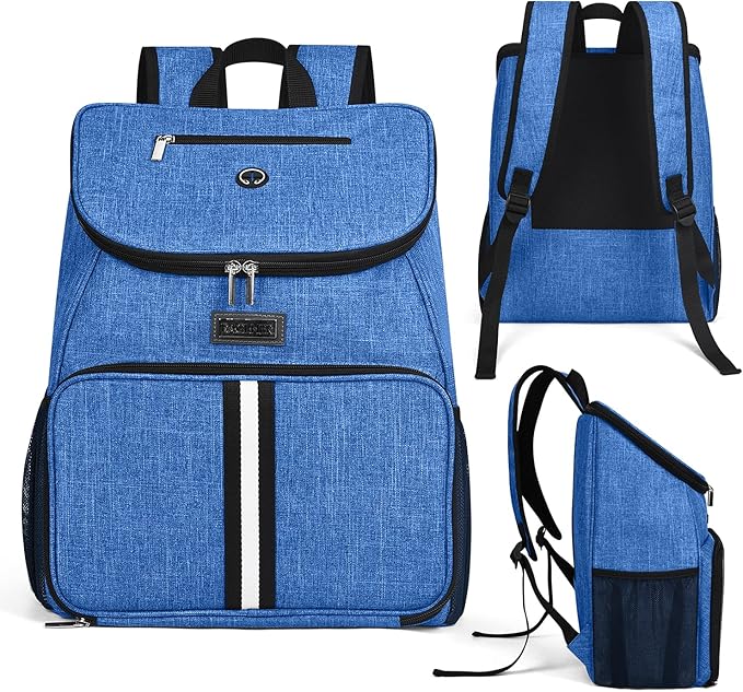 BAGLHER丨Dog Travel Bag, Airline Approved Pet Supplies Backpack, Dog Travel Backpack with 2 Silicone Collapsible Bowls and 2 Food Baskets-Mewly Pet