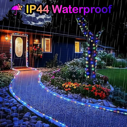 Decute 500LED 164FT Fairy String Lights Christmas Lights Green Copper Wire with Remote, Firefly Starry Light for DIY Christmas Tree Costume Wedding Party Table Centerpiece Decor Multicolor