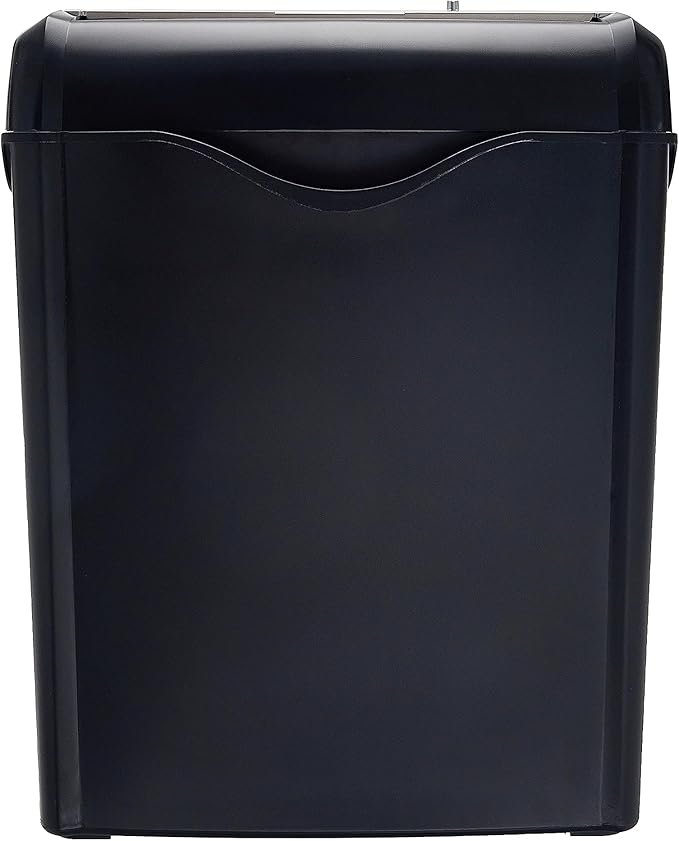 Amazon Basics 6 Sheet Cross Cut Paper and Credit Card Home Office Shredder with 3.8 Gallon Bin, Black-Mewly Pet