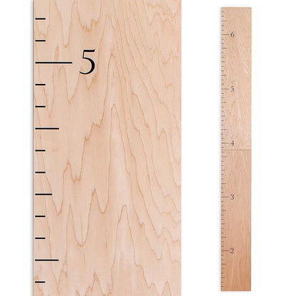 HEADWATERS STUDIO Wood Growth Chart for Wall - Growth Chart Wood Growth Chart for Kids Wooden Ruler Growth Chart Child Height Wall Chart Grow Chart for Wall Kids Wall Ruler Height Chart-Modern Natural
