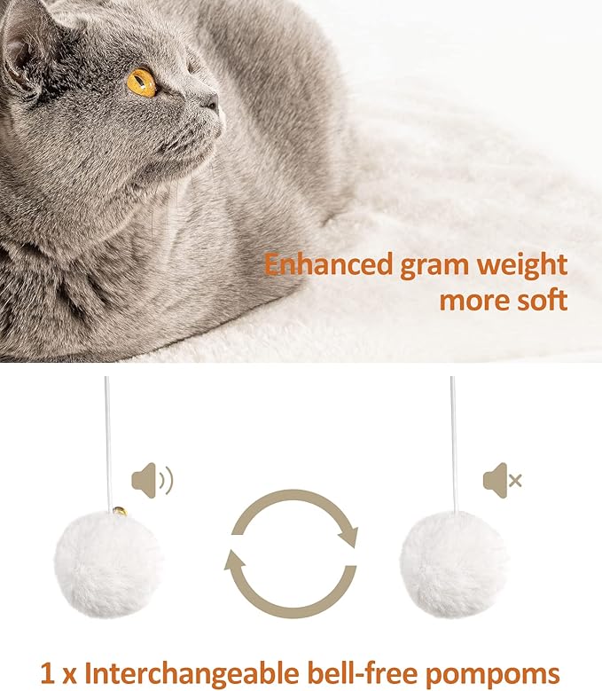 FourFurPets 26.7in Large Cat Tree Tower Condo, Cat Scratch Posts for Indoor Cats, Big Plate, Three 23.6in Full Sisal Scratching Posts, Greige-Mewly Pet