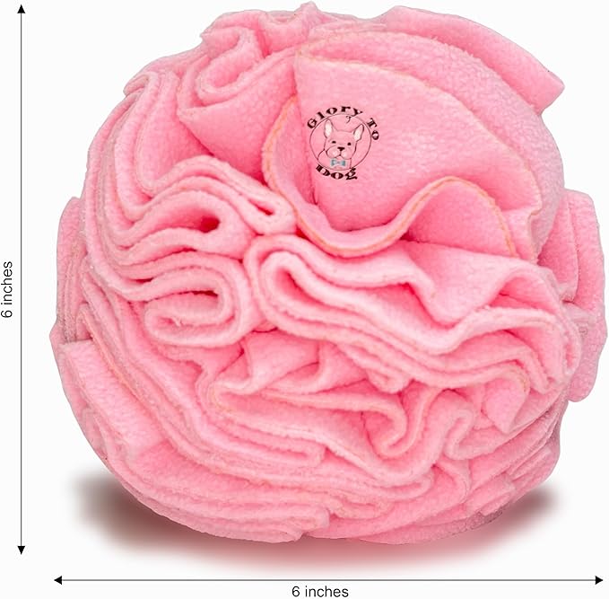 Medium Breed Snuffle Interactive Foraging Dog Puzzle Ball Toy Pink Large-Mewly Pet