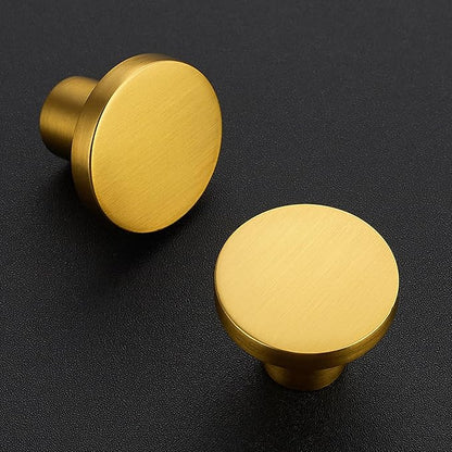 Ravinte 40 Pack Cabinet Knobs Gold Kitchen Cabinet Knobs Round Dresser Drawer Pulls Closet Door Pulls 1-1/5 Inch
