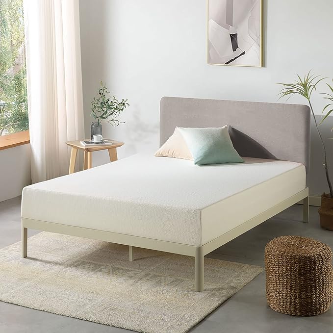 Best Price Mattress 8 inch Twin Mattress XL Long, Bed-In-A-Box, Green Tea Memory Foam,White