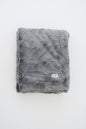 GRACED SOFT LUXURIES Throw Blanket Large Softest Warm Elegant Cozy Faux Fur for Home, Couch, Sofa, Chair, Den, Living Room (Solid Gray, Extra Large 60" x 80")