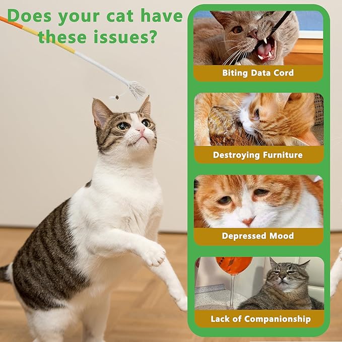 3pcs Safe Cat Rope Toy,Teeth Clean Toy for Cat, Cat Chew Toys for Indoor Cat,Kitten Interactive Toys-Mewly Pet