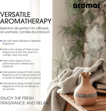 AROMAR Premium Fragrance Oil - Essential Oil for Diffusers & Home Aromatherapy - Italian Jasmine - 8oz