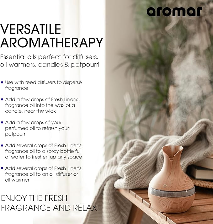 AROMAR Premium Fragrance Oil - Essential Oil for Diffusers & Home Aromatherapy - Channel #5-8oz