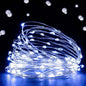 Ehome Fairy Lights, USB Operated Fairy Light Plug in 66ft 200 Led Waterproof String Lights Copper Wire Decorative String Light for Bedroom Indoor Christmas Wedding Party Patio Window (Blue)