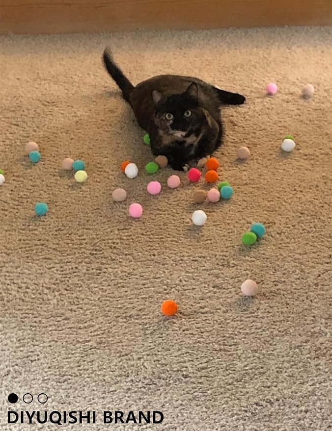 40-Piece Cat Toy Set for Indoor Cats and Kittens (1.5'' - 2.3'', Cat Toys Ultimate Pack)-Mewly Pet