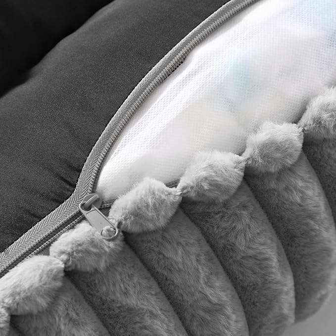 Arlee Saddle Sofa Memory Foam Pet Bed, Comfortable & Washable, Ideal for Dogs and Puppies, Extra Comfort, Couch Design, Crate & Kennel Furniture, Pet Supplies & Essentials, Grey, Medium-Mewly Pet