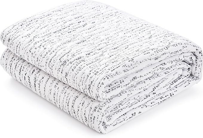 Subrtex Mattress Topper Cover Full Size 4 Inch (Only Cover) Mattress Topper Protector Bedding Removable Encasement with Zipper Closure