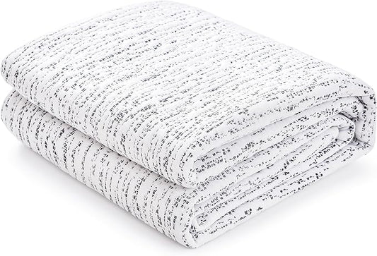 Subrtex Mattress Topper Cover Full Size 4 Inch (Only Cover) Mattress Topper Protector Bedding Removable Encasement with Zipper Closure
