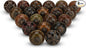 Dresser Knobs for Cabinets and Drawers Assorted, Dusty Ceramic Knob & Pull Handle for Kitchen Brown Cupboard Wardrobe Decorative Furniture Knobs - Pack of 6 (Dark Brown)