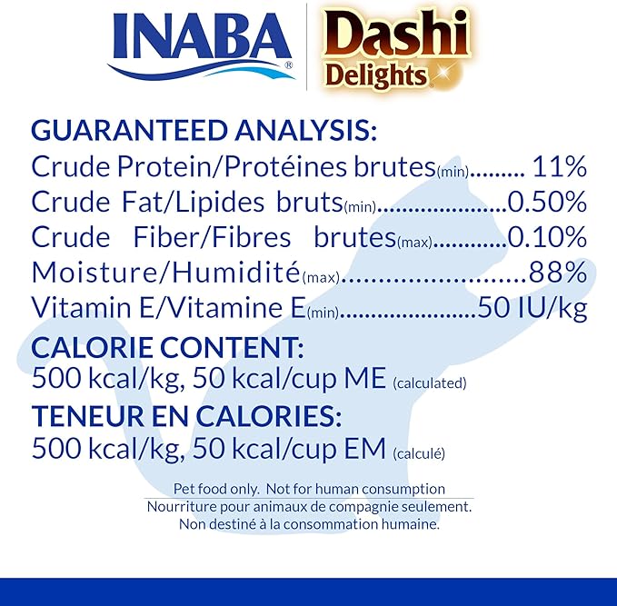 INABA Dashi Delights for Cats, 2.5 Ounce Cup, 6 Cups Total, Chicken with Tuna Recipe