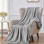 Walensee Fleece Blanket Plush Throw Fuzzy Lightweight Super Soft Microfiber Flannel Blankets for Couch, Bed, Sofa Ultra Luxurious Warm and Cozy for All Seasons (Ash Grey, 90"x90")