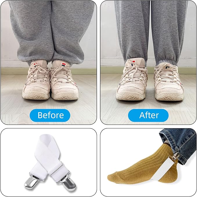 Adjustable Boot Straps Pant Stirrups Clips Boot Clips-Mewly Pet