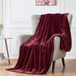 Walensee Fleece Blanket Plush Throw Fuzzy Lightweight (XL-Twin Size 66x90 Burgundy Red) Super Soft Microfiber Flannel Blankets for Couch, Bed, Sofa Ultra Luxurious Warm and Cozy for All Seasons